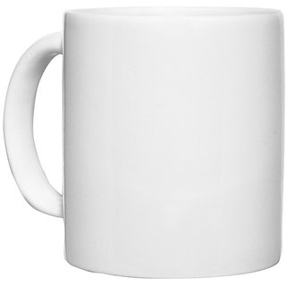                       UDNAG White Ceramic Coffee / Tea Mug '| arning if you touch' Perfect for Gifting [330ml]                                              