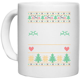                       UDNAG White Ceramic Coffee / Tea Mug 'Design | Templete' Perfect for Gifting [330ml]                                              