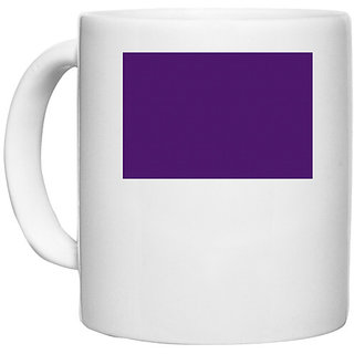                       UDNAG White Ceramic Coffee / Tea Mug '| Purple Background' Perfect for Gifting [330ml]                                              