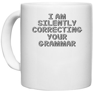 UDNAG White Ceramic Coffee / Tea Mug 'Teacher | Teacher' Perfect for Gifting [330ml]