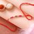 Pretty Red Beads  Pearls Rakhi
