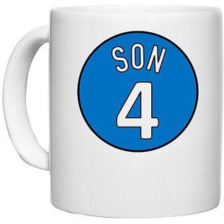                      UDNAG White Ceramic Coffee / Tea Mug 'Son | 4 Son' Perfect for Gifting [330ml]                                              