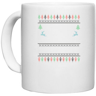                       UDNAG White Ceramic Coffee / Tea Mug 'Templete | Templete' Perfect for Gifting [330ml]                                              