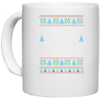                       UDNAG White Ceramic Coffee / Tea Mug '| Template 38' Perfect for Gifting [330ml]                                              