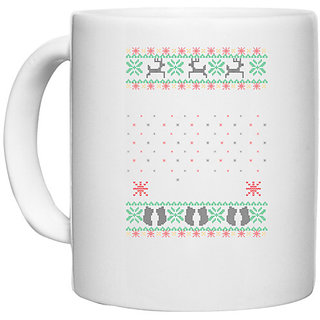                      UDNAG White Ceramic Coffee / Tea Mug '| Template 34' Perfect for Gifting [330ml]                                              