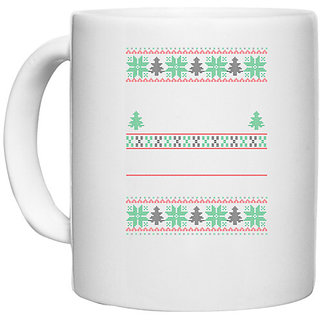                       UDNAG White Ceramic Coffee / Tea Mug '| Template 33' Perfect for Gifting [330ml]                                              