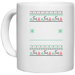                       UDNAG White Ceramic Coffee / Tea Mug '| Template 22' Perfect for Gifting [330ml]                                              