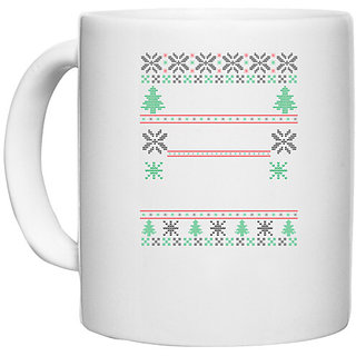                       UDNAG White Ceramic Coffee / Tea Mug '| Template 6' Perfect for Gifting [330ml]                                              