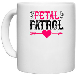                       UDNAG White Ceramic Coffee / Tea Mug 'Patrol | patel patrol' Perfect for Gifting [330ml]                                              