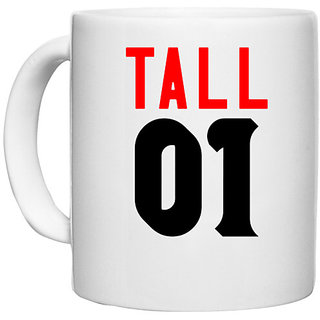                       UDNAG White Ceramic Coffee / Tea Mug 'Couple | tall 01' Perfect for Gifting [330ml]                                              