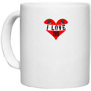                       UDNAG White Ceramic Coffee / Tea Mug 'Couple | Mr. i love you' Perfect for Gifting [330ml]                                              