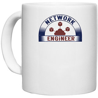                       UDNAG White Ceramic Coffee / Tea Mug 'Engineer | network engineer' Perfect for Gifting [330ml]                                              