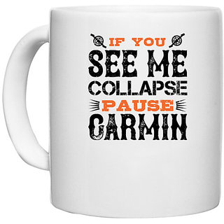                       UDNAG White Ceramic Coffee / Tea Mug 'Engineer | if you see me collapse pause' Perfect for Gifting [330ml]                                              