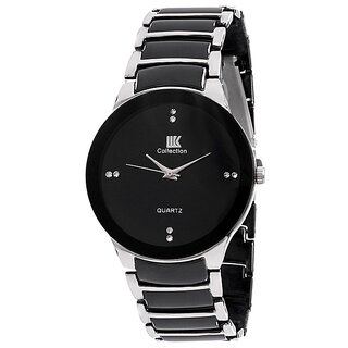                      Iik Collection Black Analog Round Casual Watch                                              