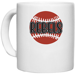                       UDNAG White Ceramic Coffee / Tea Mug 'Rebel | Rebels2' Perfect for Gifting [330ml]                                              