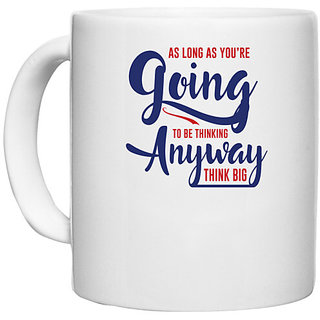                       UDNAG White Ceramic Coffee / Tea Mug 'Going anyway | Donalt Trump' Perfect for Gifting [330ml]                                              