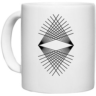                       UDNAG White Ceramic Coffee / Tea Mug 'Illustration | Drawing1' Perfect for Gifting [330ml]                                              