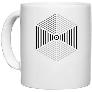                       UDNAG White Ceramic Coffee / Tea Mug 'Illustration | Drawing2' Perfect for Gifting [330ml]                                              