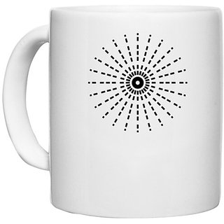                       UDNAG White Ceramic Coffee / Tea Mug 'Illustration | Drawing3' Perfect for Gifting [330ml]                                              