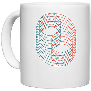                       UDNAG White Ceramic Coffee / Tea Mug 'Illustration | Drawing5' Perfect for Gifting [330ml]                                              