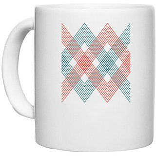                       UDNAG White Ceramic Coffee / Tea Mug 'Illustration | Drawing6' Perfect for Gifting [330ml]                                              