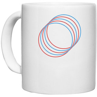                       UDNAG White Ceramic Coffee / Tea Mug 'Illustration | Drawing' Perfect for Gifting [330ml]                                              