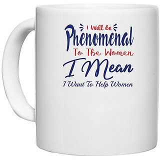                       UDNAG White Ceramic Coffee / Tea Mug 'Phenomenal | Donalt Trump' Perfect for Gifting [330ml]                                              