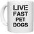 UDNAG White Ceramic Coffee / Tea Mug 'Dogs | Live fast pet dogs' Perfect for Gifting [330ml]