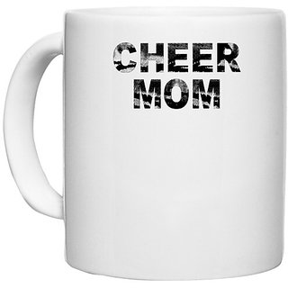                       UDNAG White Ceramic Coffee / Tea Mug 'Mother | cheer mom' Perfect for Gifting [330ml]                                              