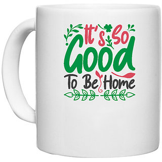                       UDNAG White Ceramic Coffee / Tea Mug 'Christmas | it's so to be home' Perfect for Gifting [330ml]                                              