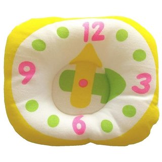 Aurapuro baby Cotton Clock Shape Baby head shaping pillow Baby Pillow Pack of 1