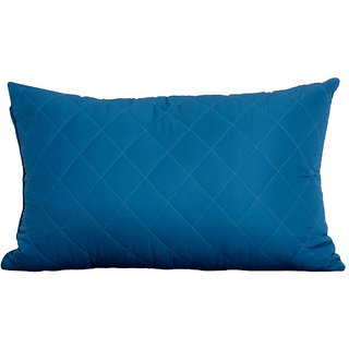                       Pisaganj  Quilted Aqua Microfiber Sleeping Pillow Pack of 1                                              