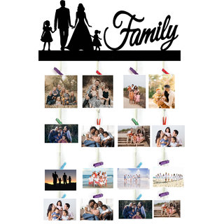Khush Its Amazing Wood  Family Picture Photo Frame for Wall Decor Photos Artworks Prints Multi Pictures Organizer  Hang