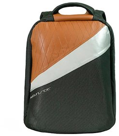 Elegant Futuristic Anti-Theft Hard Shell Backpack Black and Tan