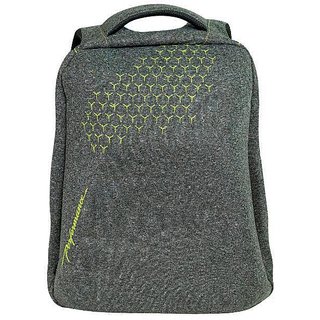                      Elegant Performance Anti-Theft Hard Shell Backpack Grey and Green                                              