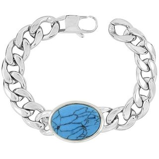                       TURQUOISE STONE FIROZA GEMS STONE BRACELET FOR MAN & WOMAN                                              