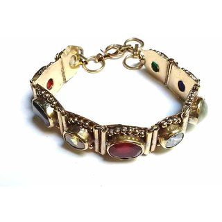                       NAVRATAN STONE 100NATURAL  GEMS STONE BRACELET FOR MAN  WOMAN                                              