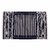 Rugmoda Handmade 100 Cotton Rugs/durrie for Living - Kaaldwar- Design Floor Mat (Length150Cm,Width90cm) Black/White