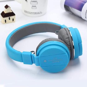 Azonmart SH 12 Sports Wireless Bluetooth Over The Ear  Headphone With Mic (blue)