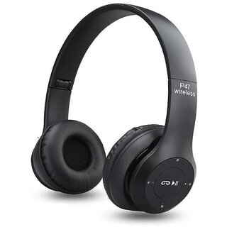 Azonmart P47 Wireless Bluetooth Portable Sports Headphones with Microphone, AUX, Memory Card Support for All Devices