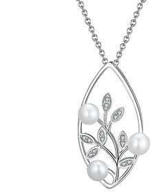 Silvero tree Pattern With Zircon sterling silver pendant