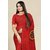 Sharda Creation Red Georgette Printed Saree With Blouse