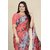 Sharda Creation Red Georgette Printed Saree With Blouse