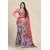 Sharda Creation Red Georgette Printed Saree With Blouse