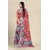 Sharda Creation Red Georgette Printed Saree With Blouse