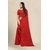 SVB Saree Red Georgette Printed Saree With Blouse