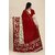 SVB Saree Red Georgette Printed Saree With Blouse