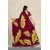 SVB Saree Red Georgette Printed Saree With Blouse