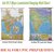 Combo India Political Map  India Physical Ma Chart  LAMINATED  SET OF 2  English Medium Useful for UPSC, SSC, IES