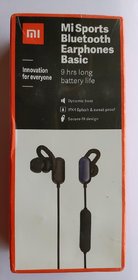 Redmi sports bluetooth earphones basic 9hrs battery life dynamicbass bluetooth headset white